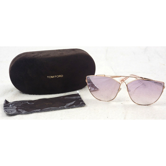 Tom Ford Jacquelyn-02 TF563 33Z Rose Gold Sunglasses w/ Case & Cloth - Picture 1 of 7